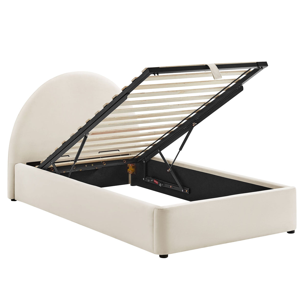 Cadre de lit plateforme de rangement Arched Performance Velvet Resort