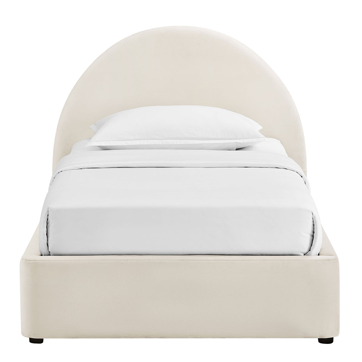 Cadre de lit plateforme de rangement Arched Performance Velvet Resort
