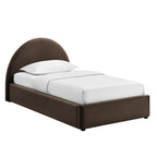Cadre de lit plateforme de rangement Arched Performance Velvet Resort