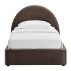 Cadre de lit plateforme de rangement Arched Performance Velvet Resort