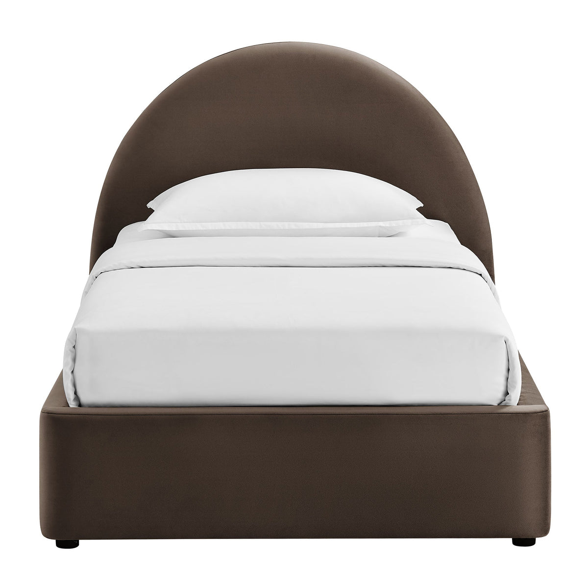 Cadre de lit plateforme de rangement Arched Performance Velvet Resort