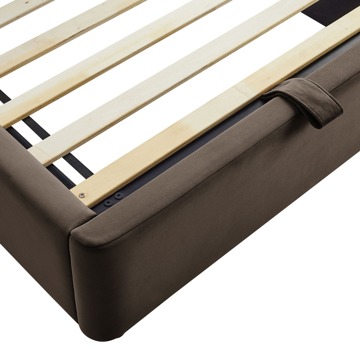 Cadre de lit plateforme de rangement Arched Performance Velvet Resort