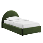 Cadre de lit plateforme de rangement Arched Performance Velvet Resort