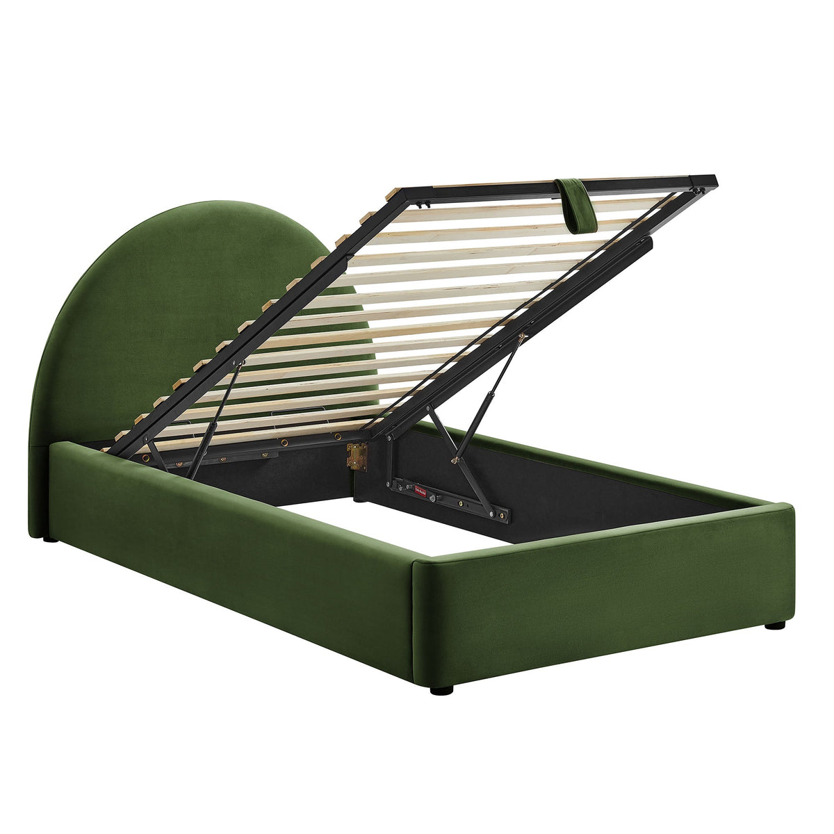 Cadre de lit plateforme de rangement Arched Performance Velvet Resort