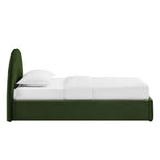 Cadre de lit plateforme de rangement Arched Performance Velvet Resort