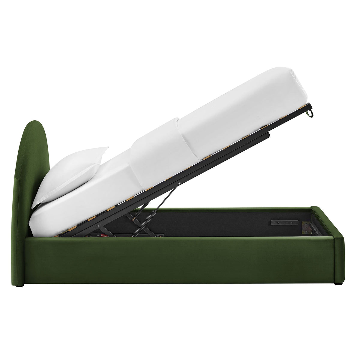 Cadre de lit plateforme de rangement Arched Performance Velvet Resort