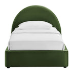 Cadre de lit plateforme de rangement Arched Performance Velvet Resort