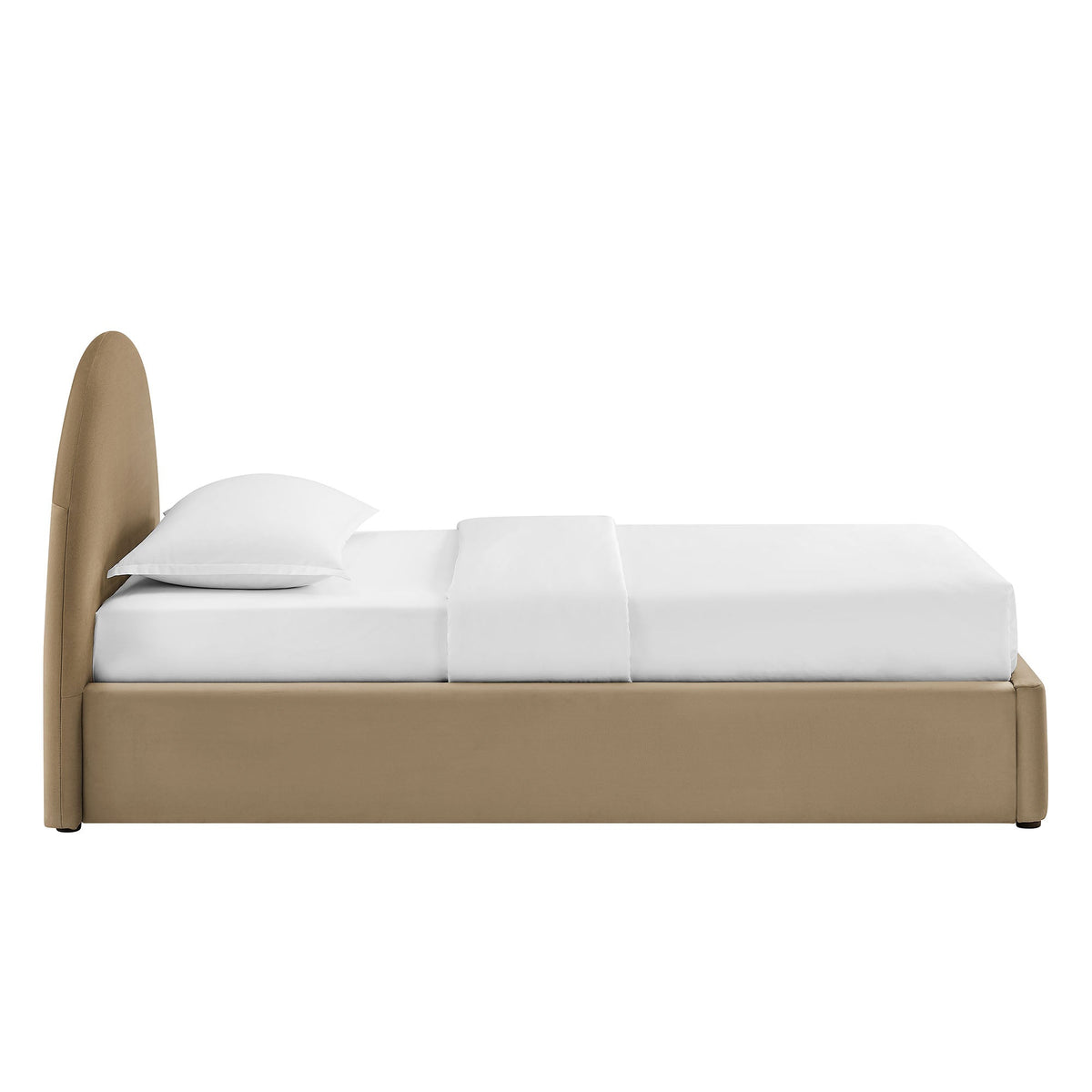 Cadre de lit plateforme de rangement Arched Performance Velvet Resort