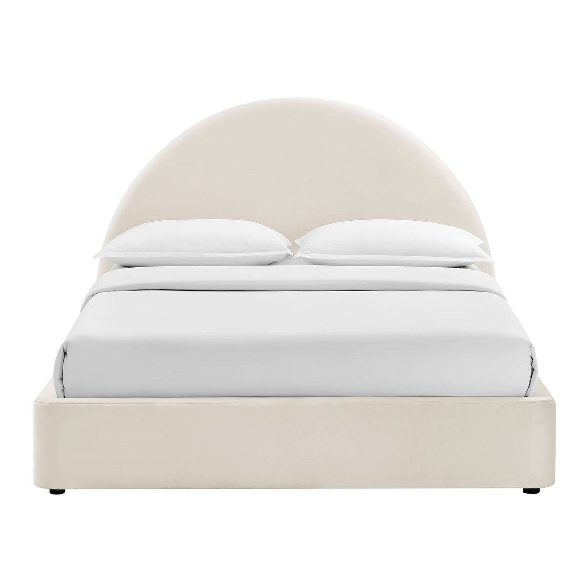 Cadre de lit plateforme de rangement Arched Performance Velvet Resort