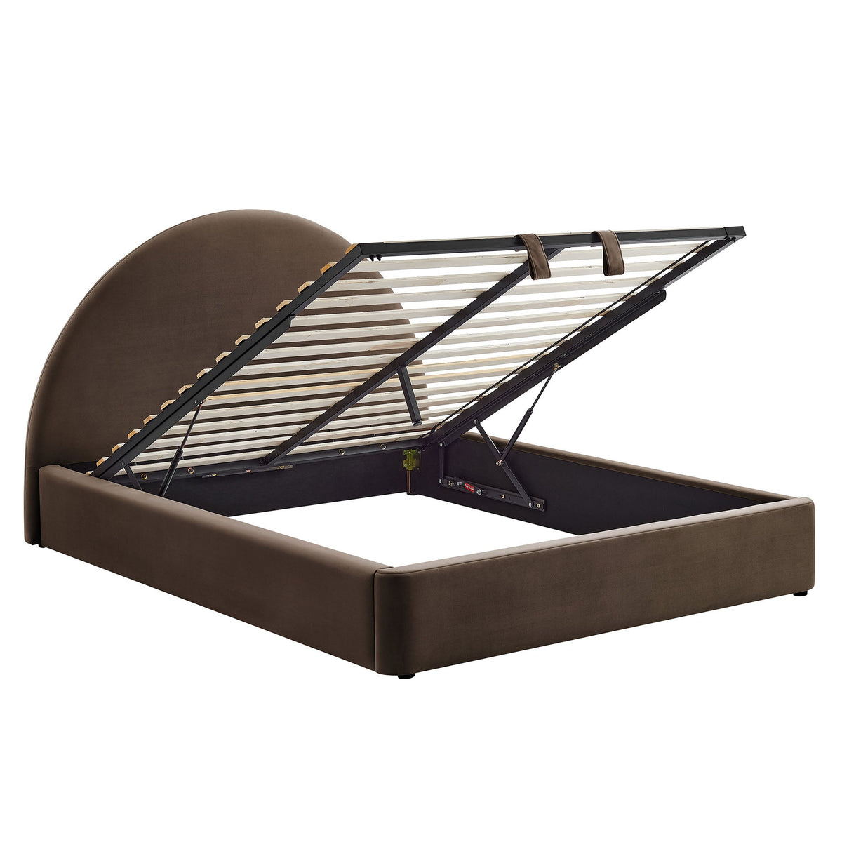 Cadre de lit plateforme de rangement Arched Performance Velvet Resort
