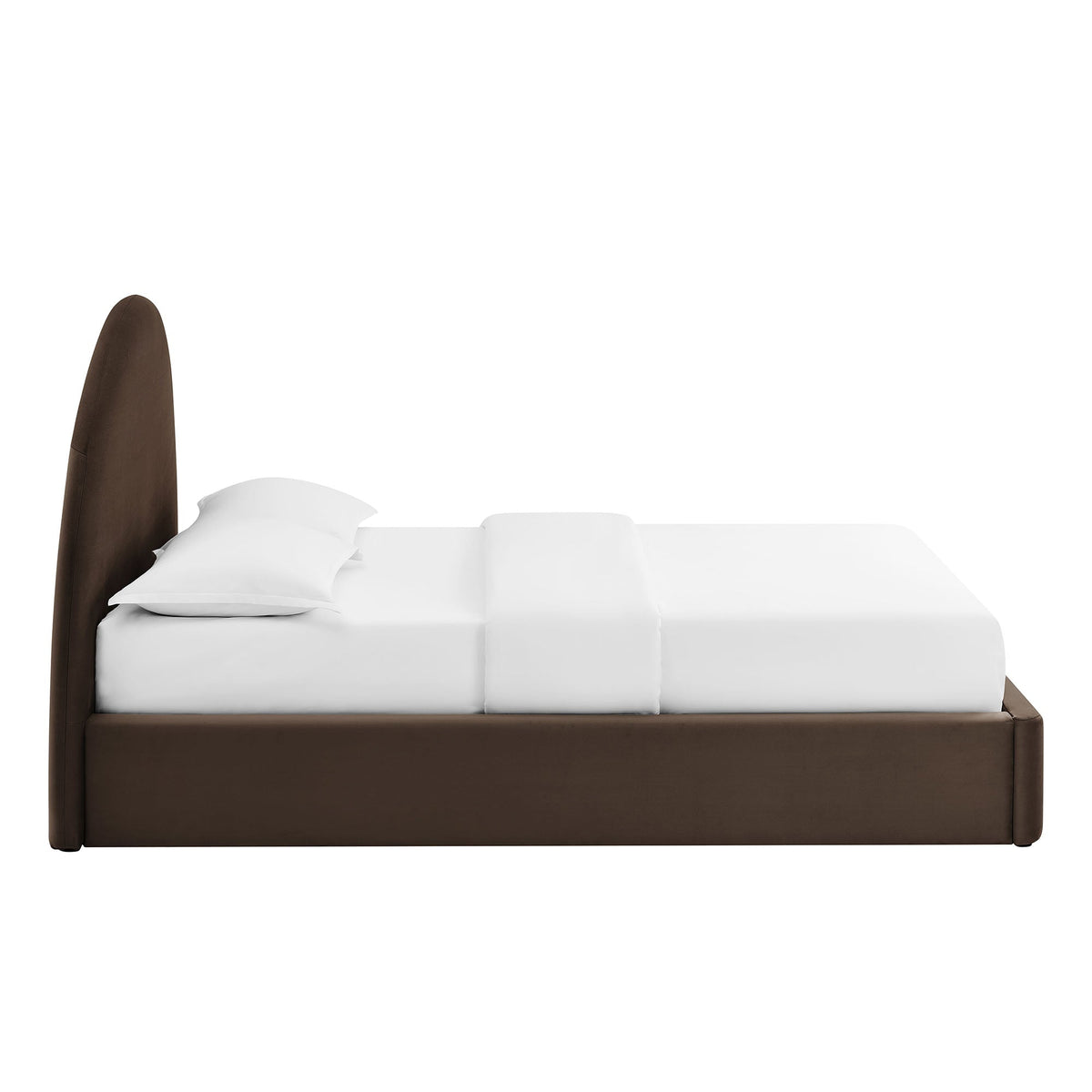 Cadre de lit plateforme de rangement Arched Performance Velvet Resort