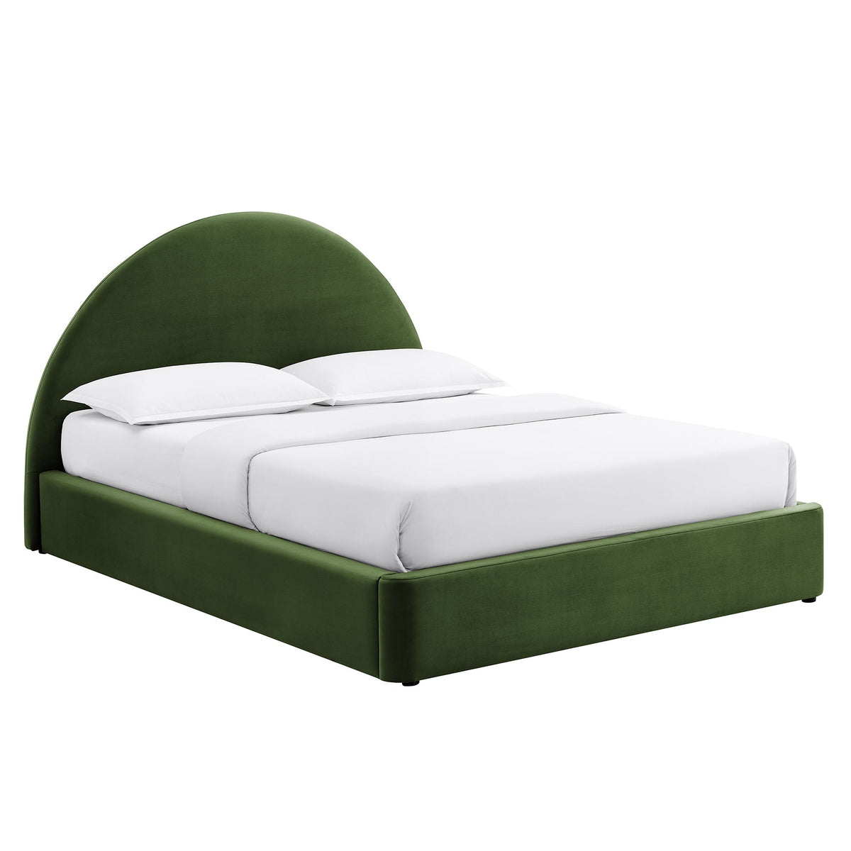 Cadre de lit plateforme de rangement Arched Performance Velvet Resort