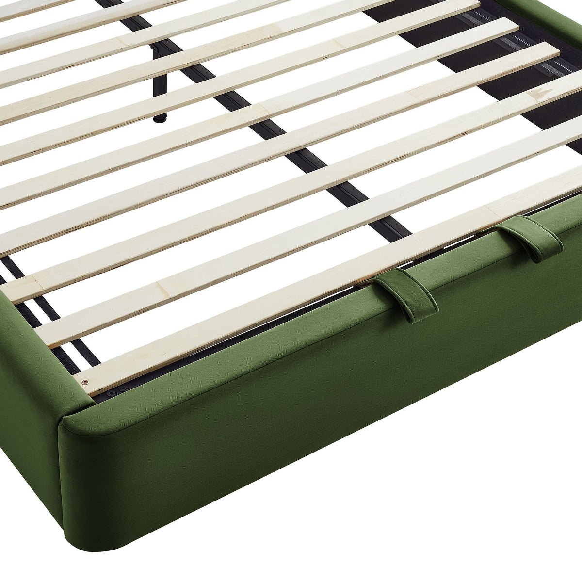 Cadre de lit plateforme de rangement Arched Performance Velvet Resort