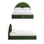 Cadre de lit plateforme de rangement Arched Performance Velvet Resort