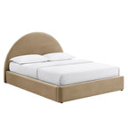 Cadre de lit plateforme de rangement Arched Performance Velvet Resort