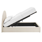 Cadre de lit plateforme de rangement Arched Performance Velvet Resort