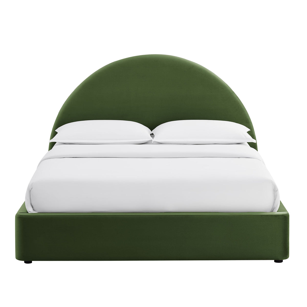 Cadre de lit plateforme de rangement Arched Performance Velvet Resort