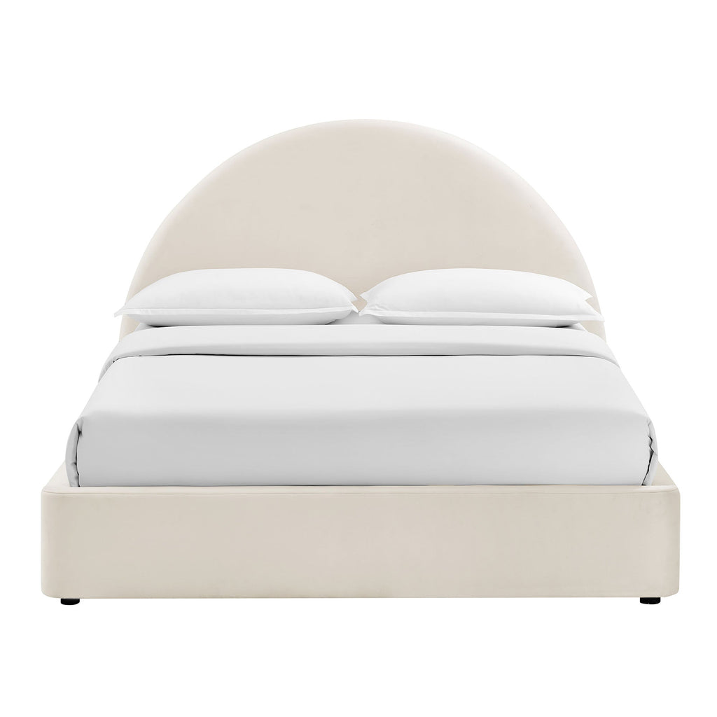 Cadre de lit plateforme de rangement Arched Performance Velvet Resort