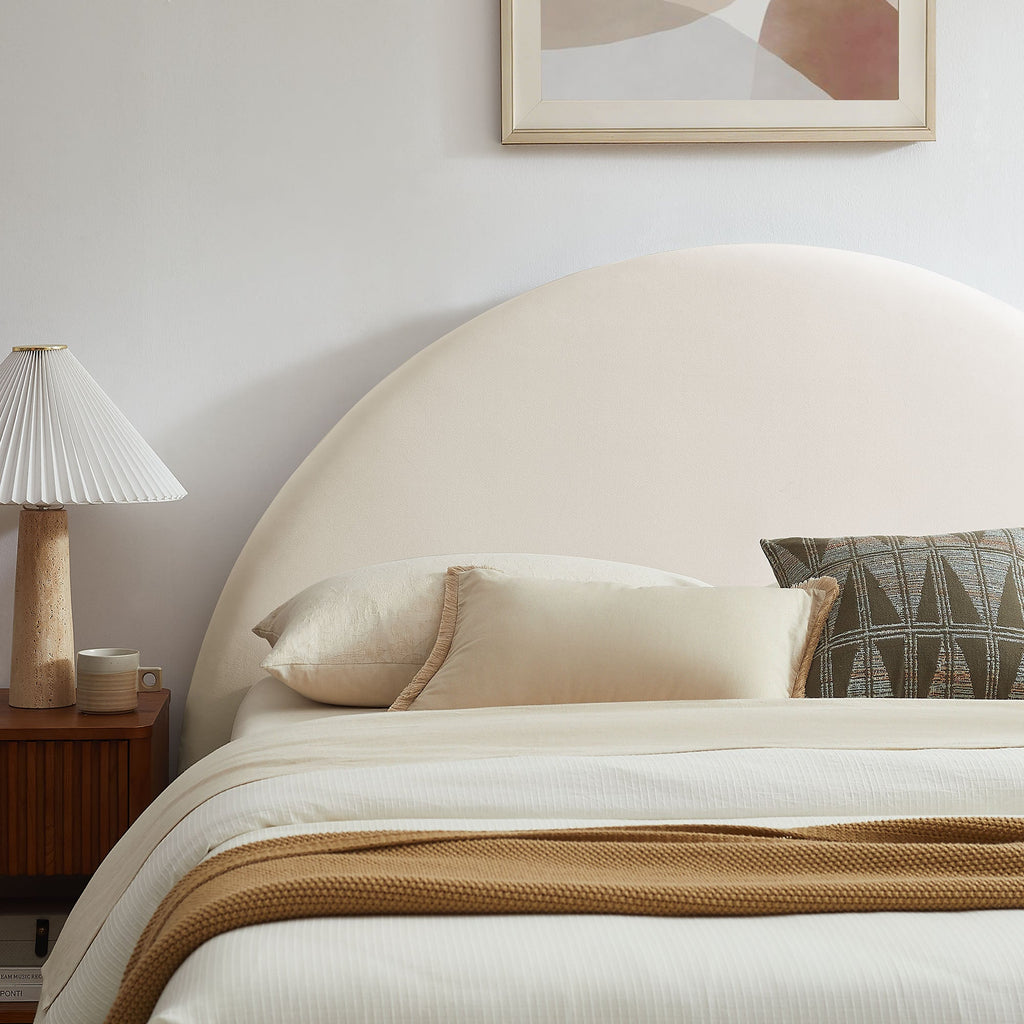 Cadre de lit plateforme de rangement Arched Performance Velvet Resort