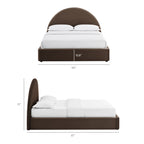 Cadre de lit plateforme de rangement Arched Performance Velvet Resort