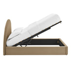 Cadre de lit plateforme de rangement Arched Performance Velvet Resort