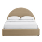 Cadre de lit plateforme de rangement Arched Performance Velvet Resort