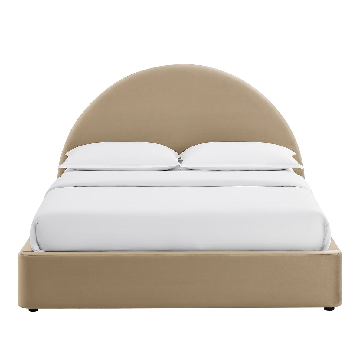 Cadre de lit plateforme de rangement Arched Performance Velvet Resort