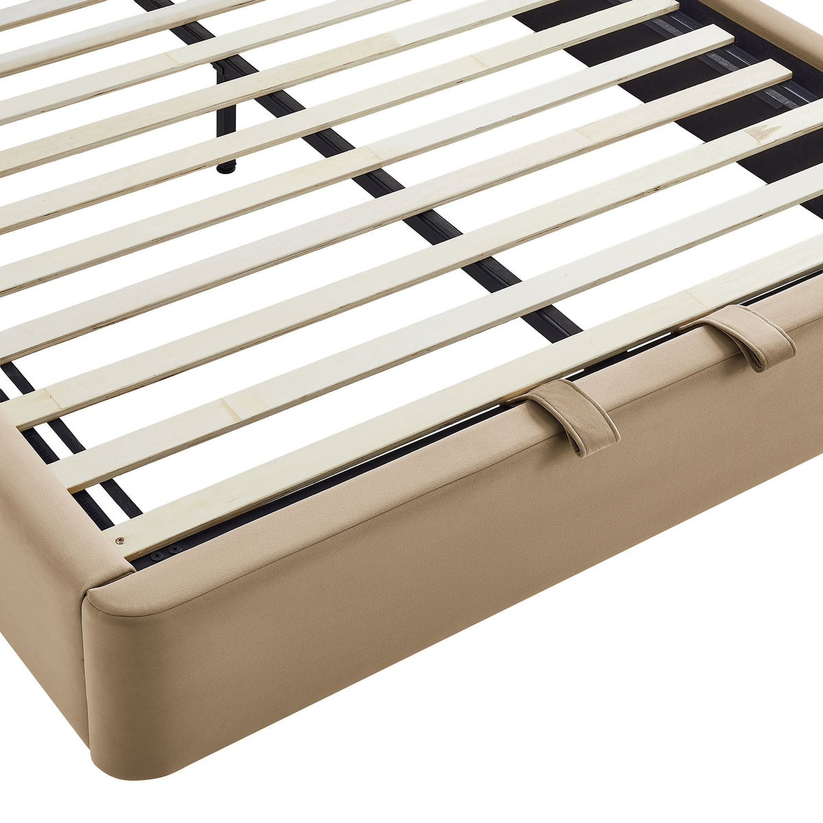 Cadre de lit plateforme de rangement Arched Performance Velvet Resort