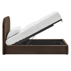 Cadre de lit plateforme de rangement Keynote en velours performant