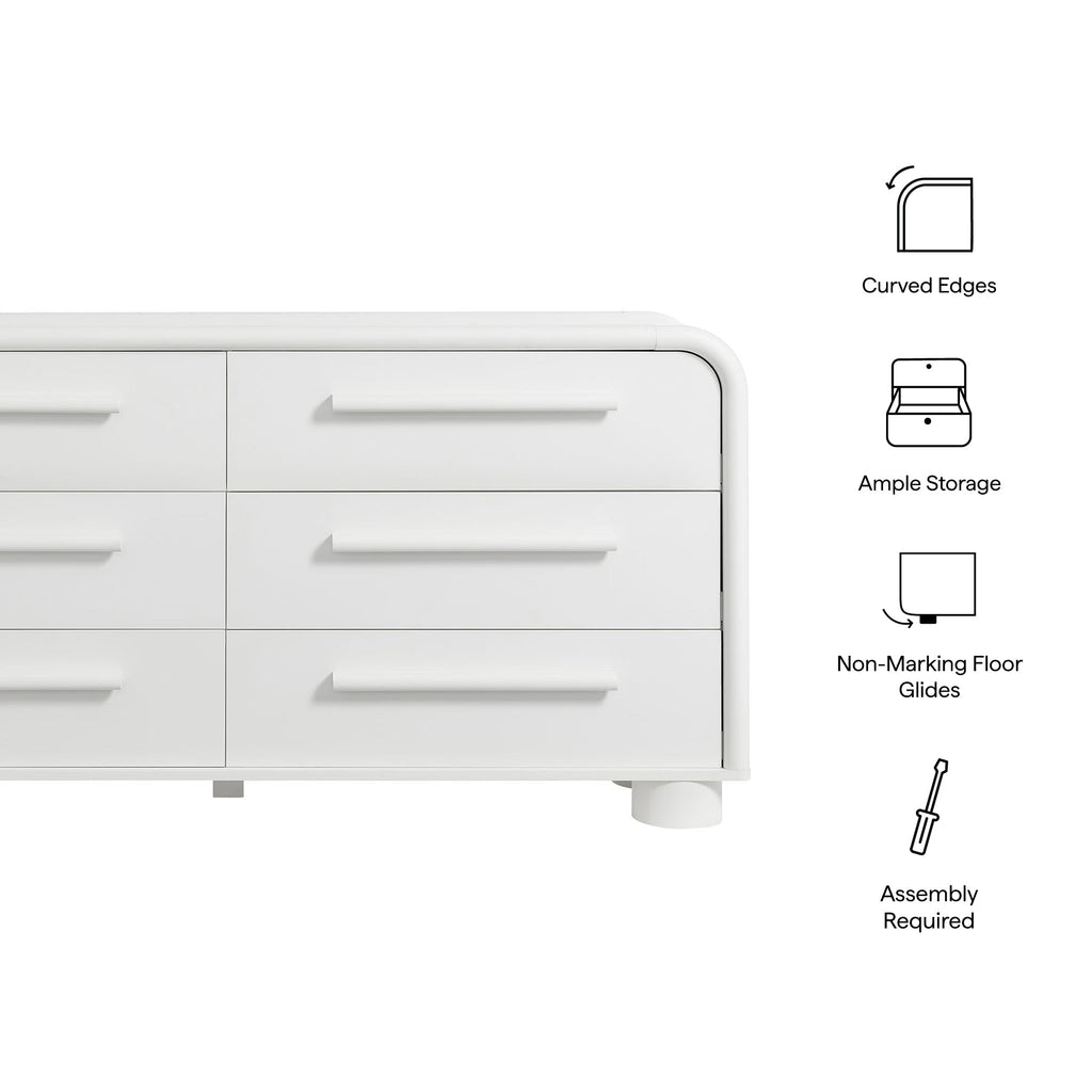 Commode Bellamy Courbée 6 Tiroirs