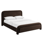 Lit plateforme en velours performant Beck