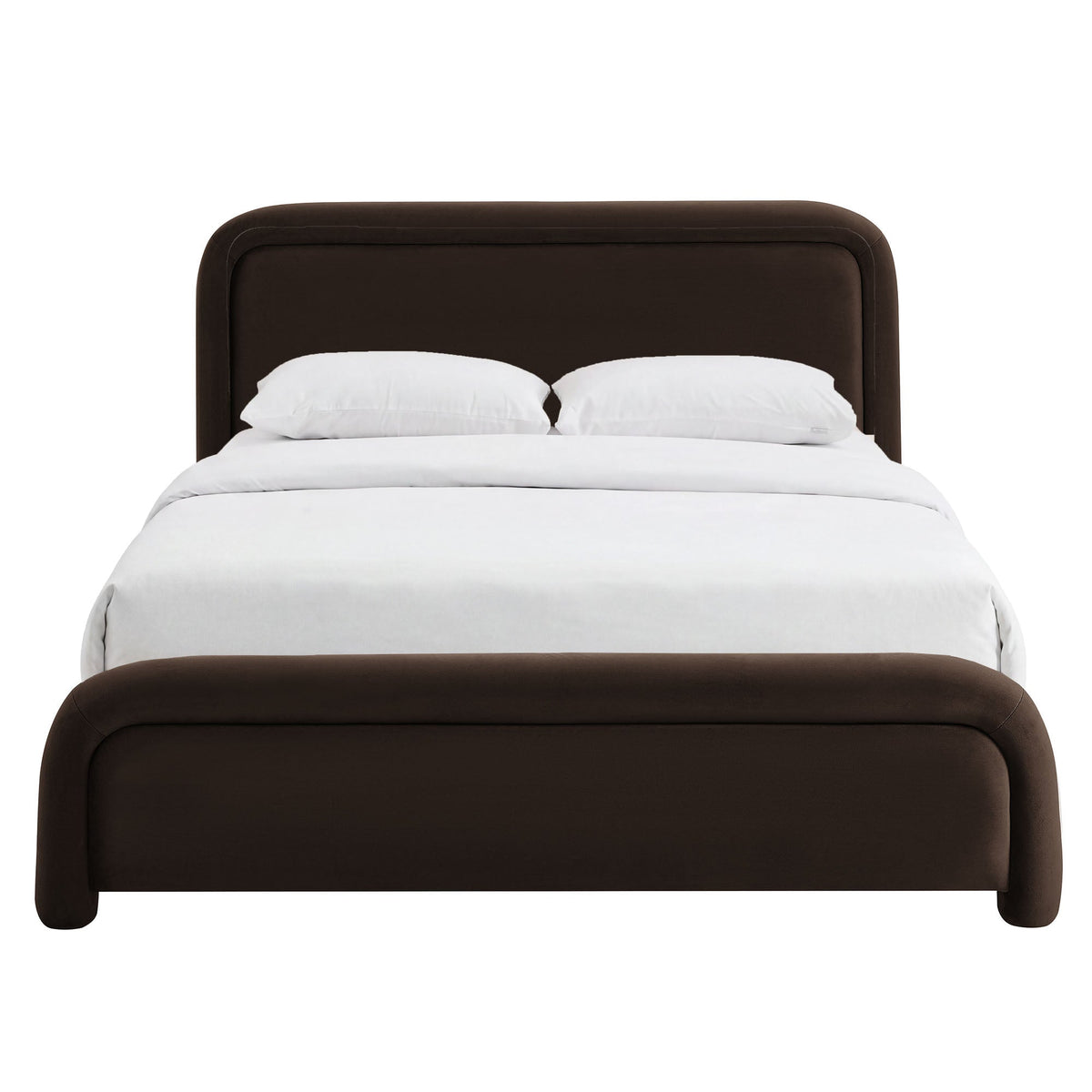 Lit plateforme en velours performant Beck