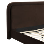 Lit plateforme en velours performant Beck