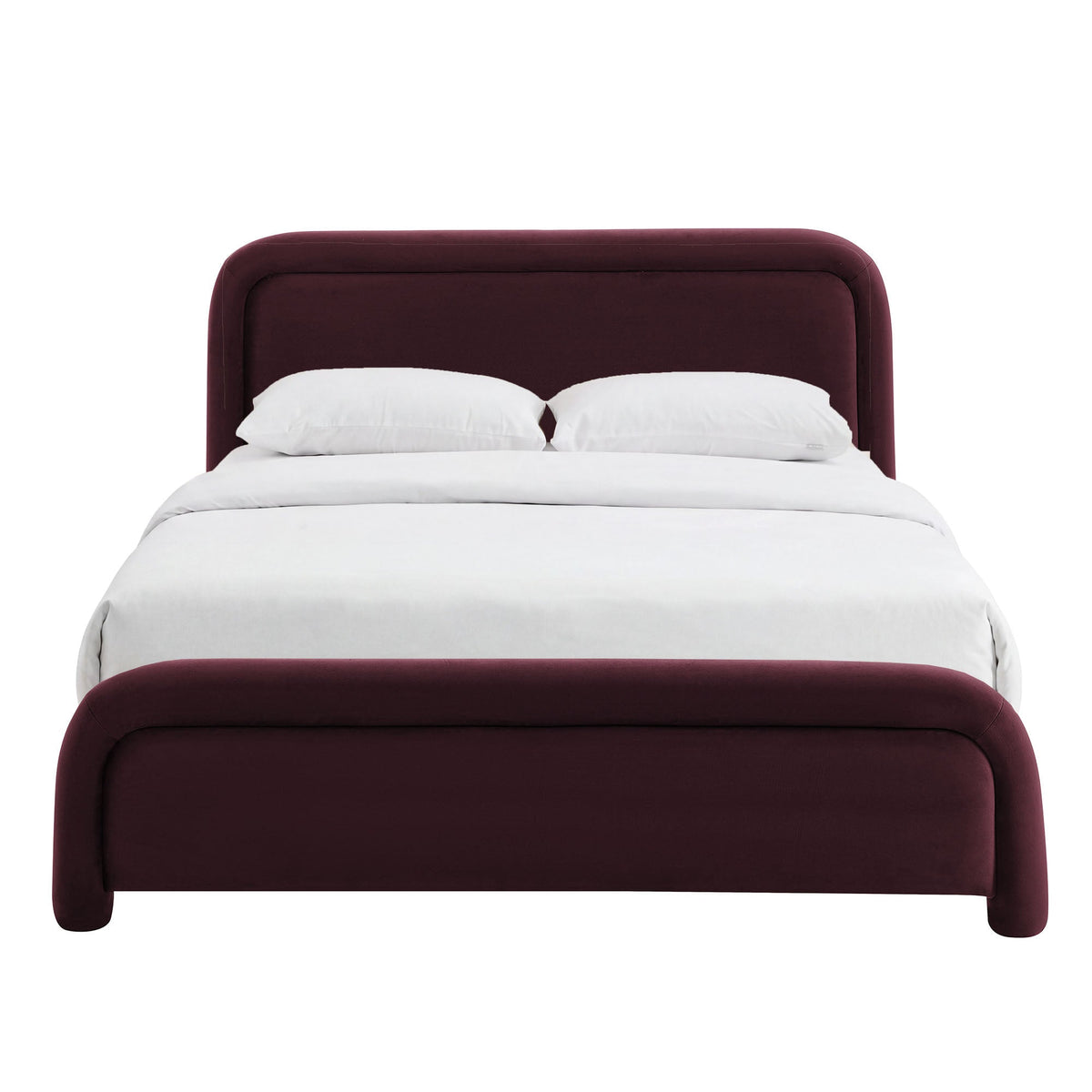 Lit plateforme en velours performant Beck