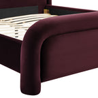 Lit plateforme en velours performant Beck