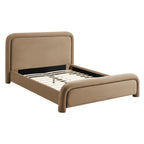 Lit plateforme en velours performant Beck