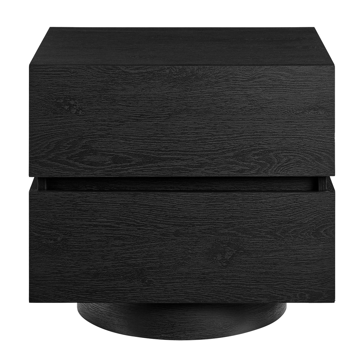 Table de chevet à 2 tiroirs avec piédestal flottant Koval