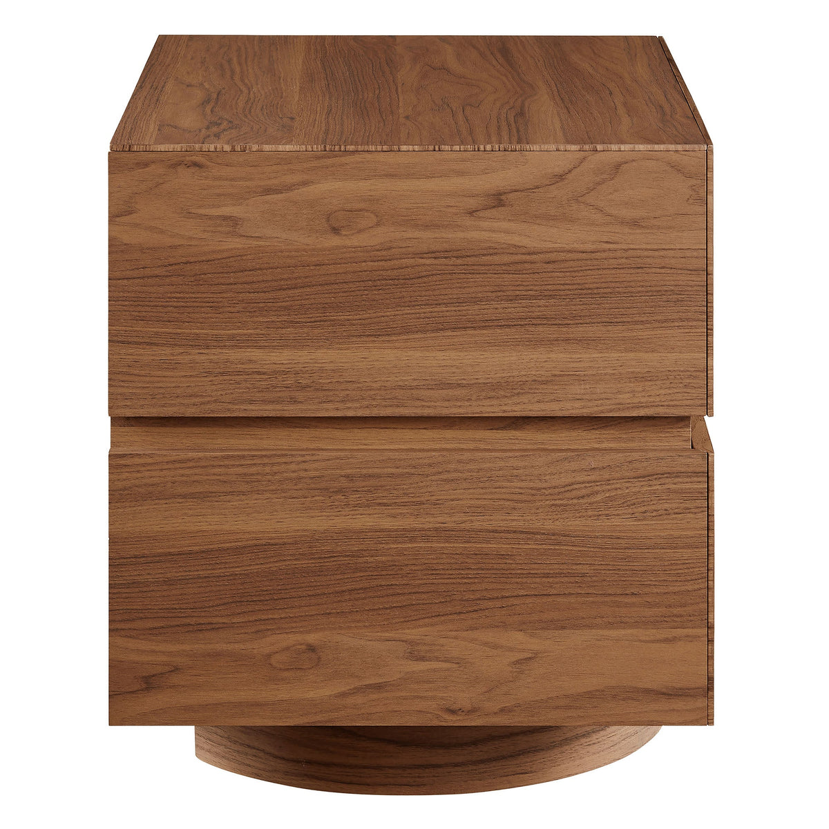 Table de chevet à 2 tiroirs avec piédestal flottant Koval